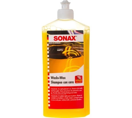 Автошампунь-концентрат с воском 0.5 л SONAX 313200