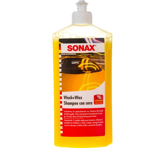 Автошампунь-концентрат с воском 0.5 л SONAX 313200