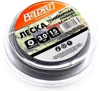 Леска 3.0 мм, стальной сердечник, серый, 15 метров ВАРЯГ 01434