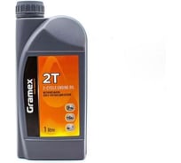 Масло двухтактное минеральное 2Т, 1 л Gramex 87302