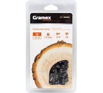 Цепь пильная SEMI CHISEL 3/8" LP, 1.3 мм, 56 звеньев, блистер Gramex 010928