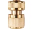 Соединитель латунный с автостопом 1/2" FLO 89071 1