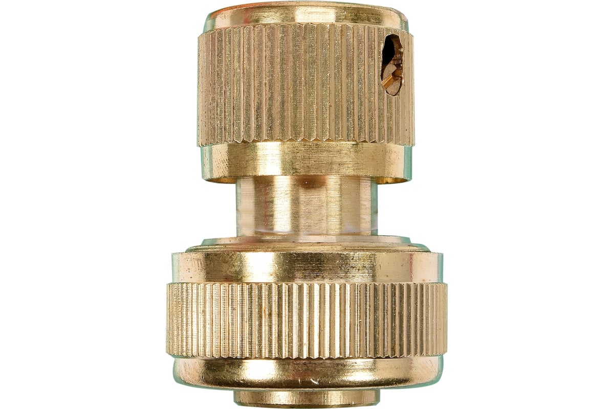 Соединитель латунный с автостопом 3/4\" FLO 89073 - выгодная цена ...