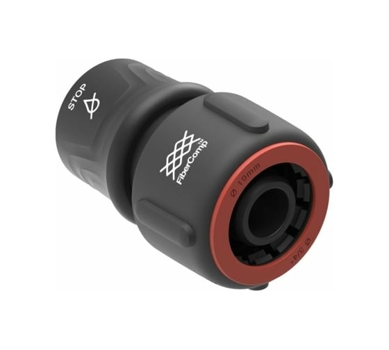 Коннектор FiberComp для шланга 3/4" c автостопом Fiskars 1054790 1