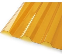 Профилированный монолитный поликарбонат МП/С-21 0.8 мм, 1800x1051 мм, ШК (11 оранжевый, 1UV) Novattro 4604638008054