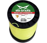 Леска для триммера SQUARE (квадрат) 2.4 мм, 236 м MD-STARS SQ 24-236