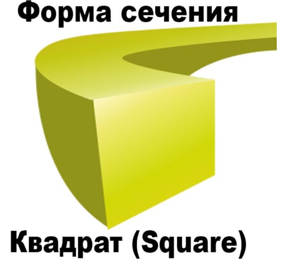 Леска для триммера SQUARE (квадрат) 2.4 мм, 15 м MD-STARS SQ 24-15