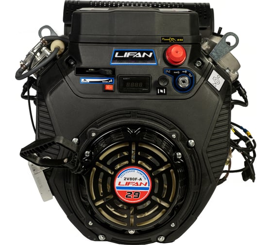 Двигатель LIFAN LF2V80F-A, 29 л.с. D25, 20А 00-00004111 1