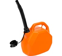 Канистра для ГСМ, пластиковая, со скошенными углами, 5 литров STELS 53110