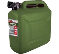 Канистра PROFI 10 л, оливковая, для топлива, в комплекте с крышкой и лейкой 3ton 55331