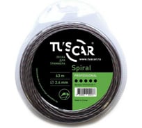 Леска Spiral grey/red, Professional 2.4 мм, 63 м для триммера TUSCAR 10131624-63-1