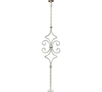 Балясина ДЗМи 60x60x1000 мм "Ромб с узором" кованая цвет слоновая кость 84553