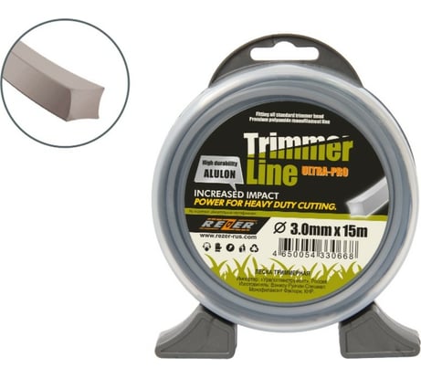 Леска ALULON (3.0мм; 15м; квадрат) Rezer 3066803.007.00007