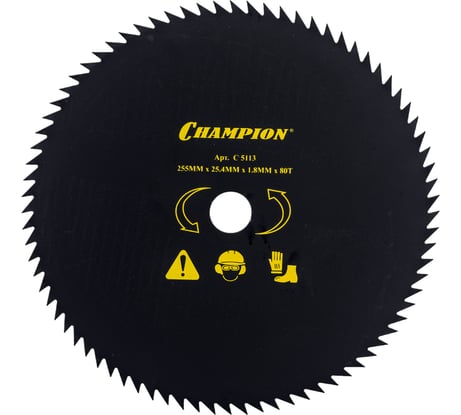 Полотно с остроугольными зубцами (255х25.4 мм; 80Т) SRM-330ES/SRM-350ES/4605 Champion C5113