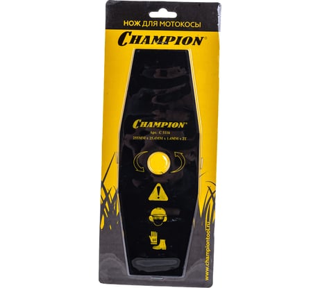 Нож для жесткой травы (255х25.4 мм; 2Т) 125R/235R/FS80/85/100/120/FR85/350/450 Champion C5116