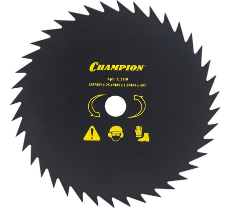 Полотно с остроугольными зубцами (255х25.4 мм; 40Т) SRM-330ES/SRM-350ES/4605 Champion C5110