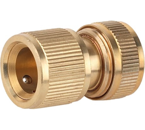 Соединитель быстросъёмный с автостопом для шланга PROLine BC-34A (3/4"; латунь) Grinda 8-426130_z02