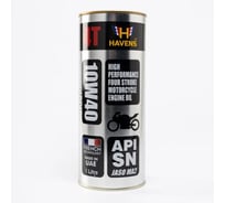 Масло 4T SAE 10W40 API SN JASO MA/MA 2 1L HAVENS H4T10W40SNMA21