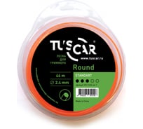 Леска для триммера Round orange, Standart, 2.4 мм, 44 м TUSCAR 10111224-44-1