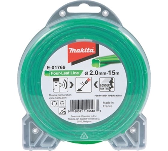 Корд триммерный спиральный "клевер" (2 ммх15 м) Makita E-01769