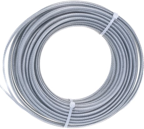 Леска для триммера PROFI (2.4 мм х 15 м; круг со стальным сердечником) SKRAB 28454