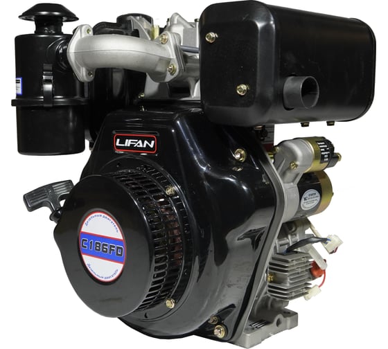 Двигатель LIFAN Diesel 186FD D25, 6A 00-00000997