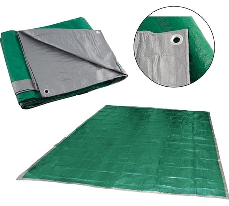 Хозяйственный универсальный тент Ecos T-5х6, размер 5х6 м, плотность 60г/м2, 999170