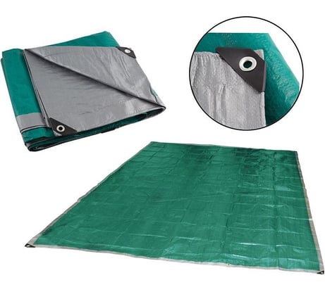 Хозяйственный универсальный тент Ecos T-4х8, размер 4х8 м, плотность 100г/м2, 999155