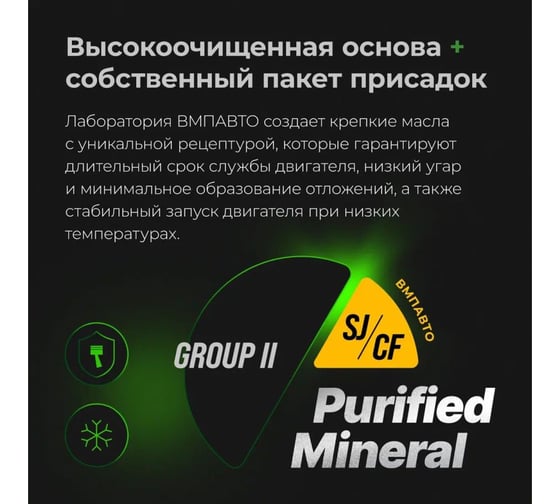 Масло четырехтактное ВМПАВТО 15W-40, SJ/CF, 4л канистра 9284