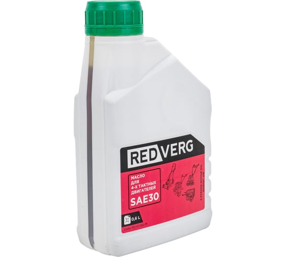 Масло минеральное 4-тактное (0.6 л; SG/CF-4; SAE 30) REDVERG 5028180