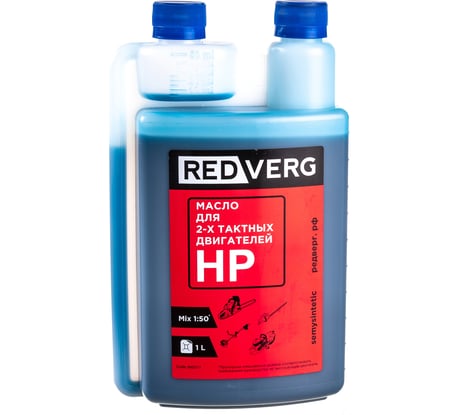 Масло полусинтетическое 2-х тактное с дозатором 1 л REDVERG 6617295
