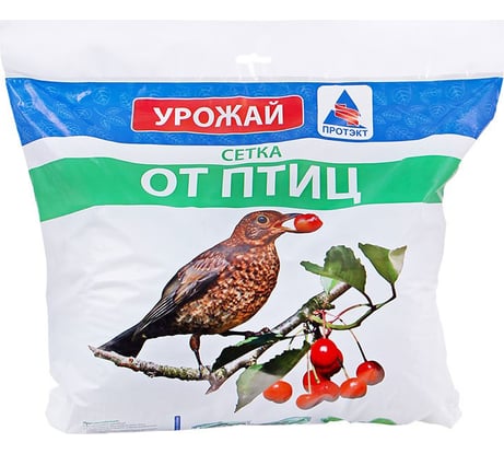Сетка от птиц пластиковая (ячейка 6х6 мм, рулон 2х10 м, хаки) ЛЕТО 5045