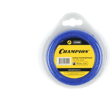Корд триммерный Alu Twist (2.0 мм; 15 м; витой) CHAMPION C7060