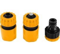 Набор 1/2" коннекторов и адаптер 3 шт TOLSEN 57120