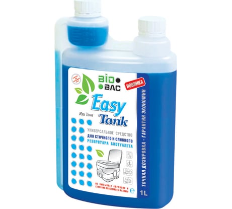 Средство для септиков и биотуалетов 1 л BIOBAC EASY TANK
