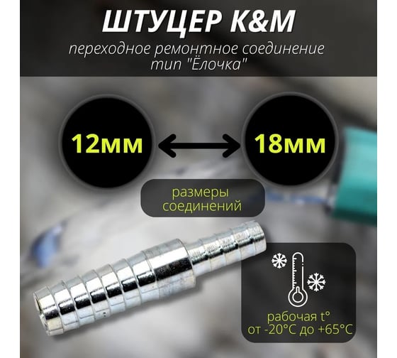 Ремонтное соединение переходное тип "елочка" 12-18 мм HIMPT 00-00011268