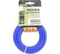 Леска для триммера 2.4 мм, шестигранник, голубой, 12 м Gramex 020034