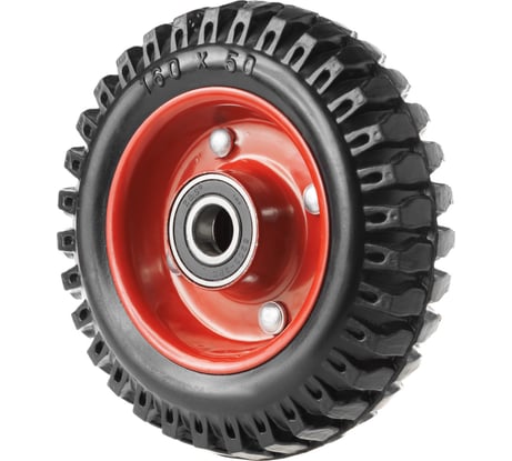 Колесо литое с протекторной резиной PP 160 (160 мм; 200 кг) А5 1001075