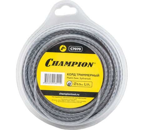 Корд триммерный Platin Saw (3.5 мм; 17 м; зубчатый) CHAMPION C7070