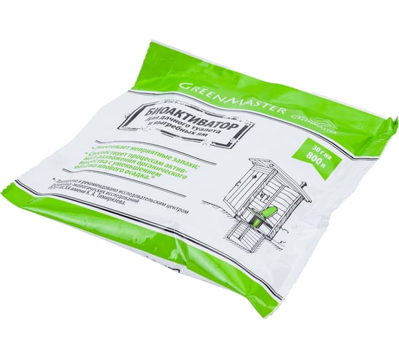 Биоактиватор для дачных туалетов 30 гр GreenMaster GM БА 30Т