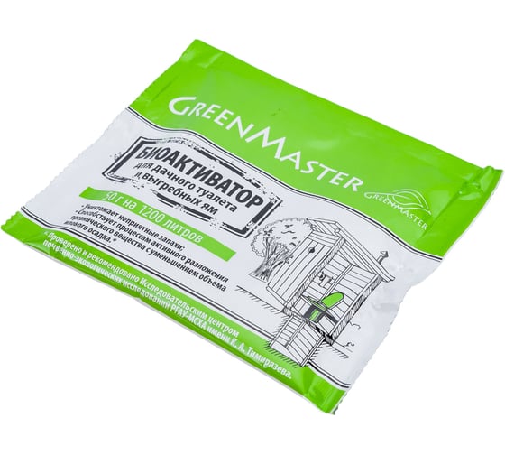 Биоактиватор для дачных туалетов 50 гр GreenMaster GM БА 50Т