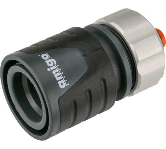 Коннектор с аквастопом 1/2", с металлической цангой AMIGO 79011