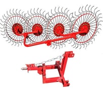 Сеноворошилка 4-х колесная для минитрактора ПАХАРЬ ВМ-4М