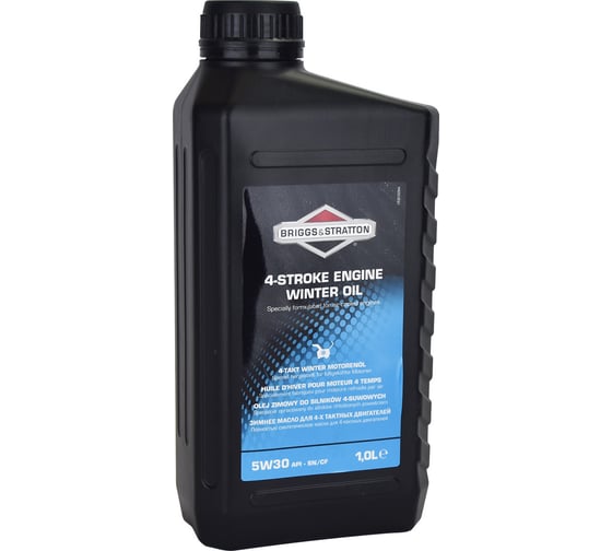 Масло для 4-тактных двигателей синтетическое зимнее B&S SAE 5W30 1 л Briggs&Stratton 100007W