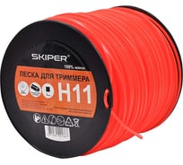 Леска H11 3.0 мм, 250 м, квадратное сечение, оранжевый, БОБИНА SKIPER 00-00007970