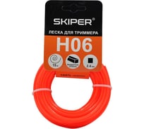 Леска H06 2.4 мм, 15 м, квадратное сечение, оранжевый SKIPER 00-00007950