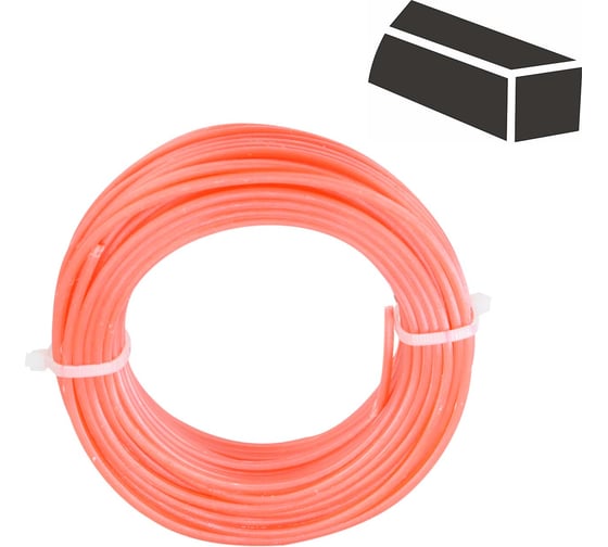 Леска триммерная квадрат 3.0 мм, 15 м SKIPER 00-00008640 1