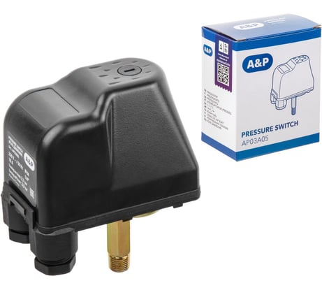 Реле давления для насоса 1/4 нар. A&P AP03A05