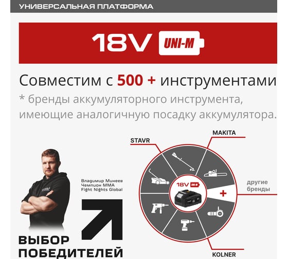 Штанга телескопическая 130-210 см для пил и секаторов 18V UNI-M, Stavr SS 210T Ставр 9060600040