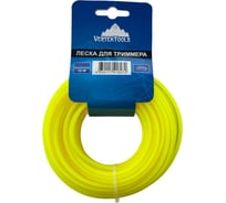 Леска (2 мм; 15 м; звезда) для триммера vertextools YK-666-2-15